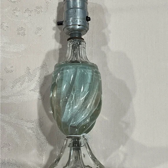Antique Glass Table Lamp - Picture 3 of 12